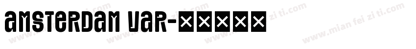 Amsterdam Var字体转换